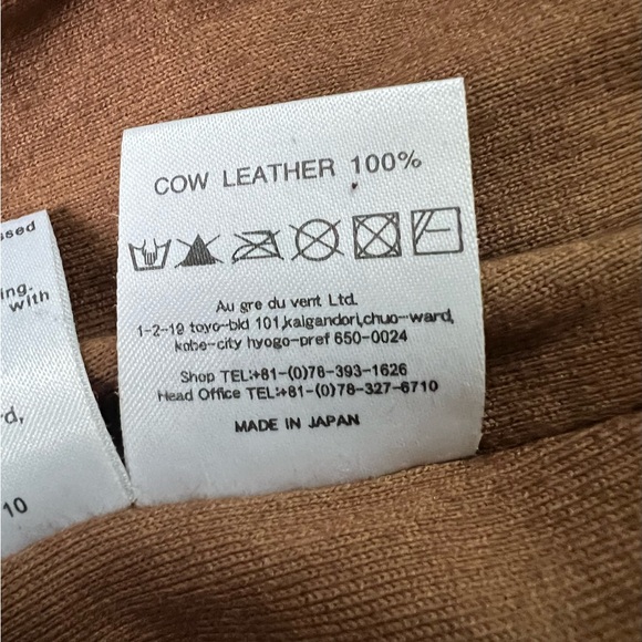 Sisii Brown Double-Breasted Leather Trench Coat - Picture 12 of 16